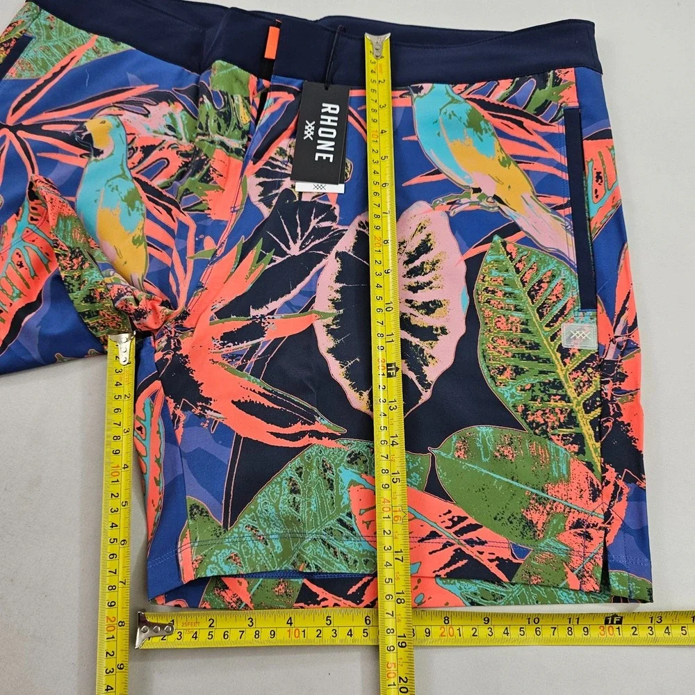 Rhone Mens Swim Trunks 40 Tropical Floral Point Break Board Shorts 101539-961
